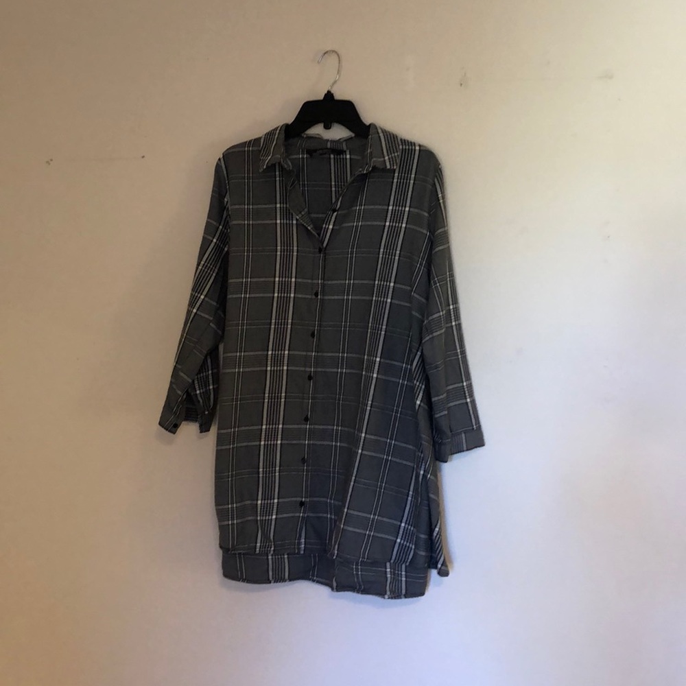 Zara button down dress